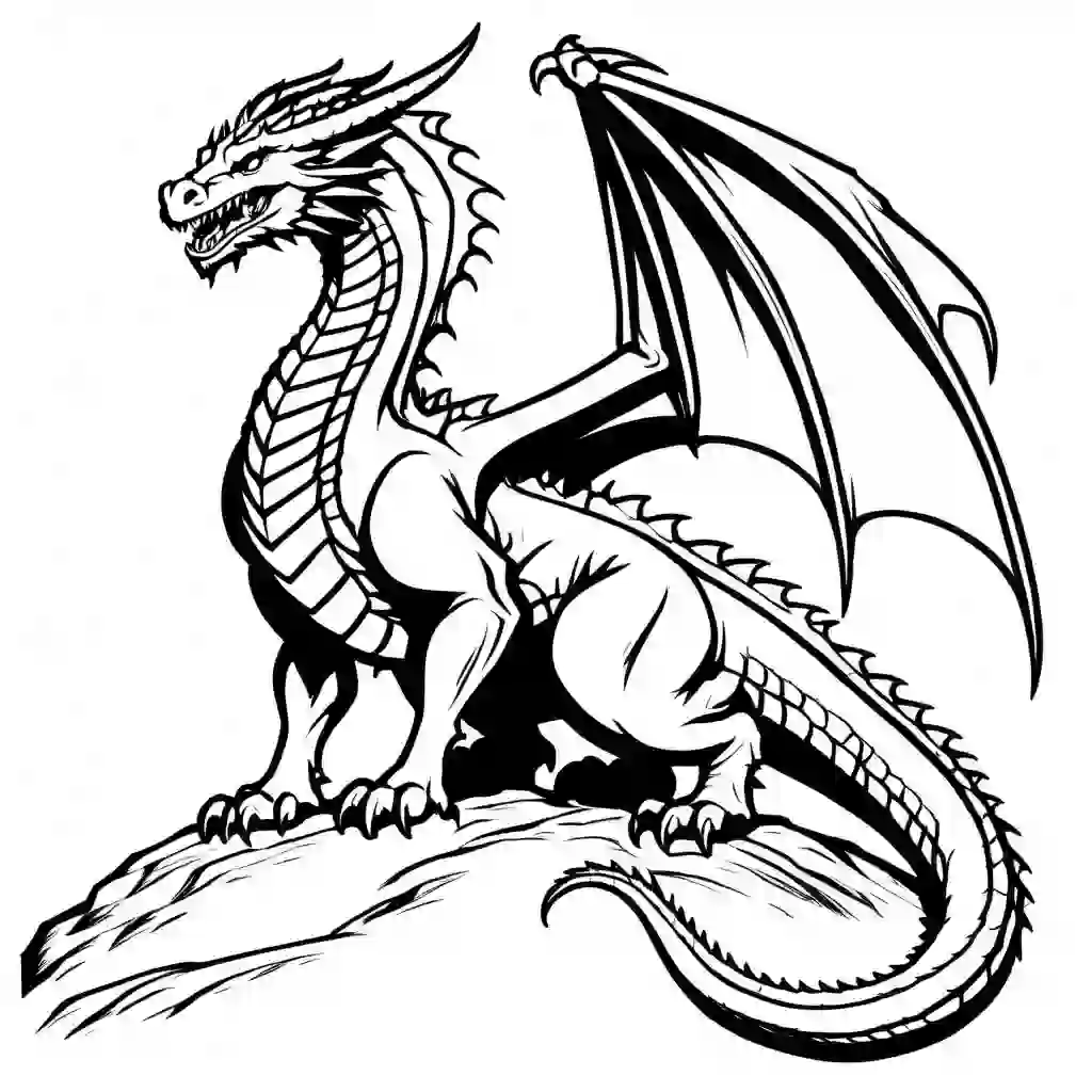 Mountain Dragon coloring pages